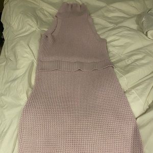 Zara sleeveless turtle neck dress